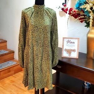 H&M animal print dress